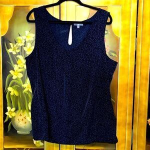 Gap Blue Black Sleeveless Tank Top - XL